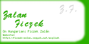 zalan ficzek business card
